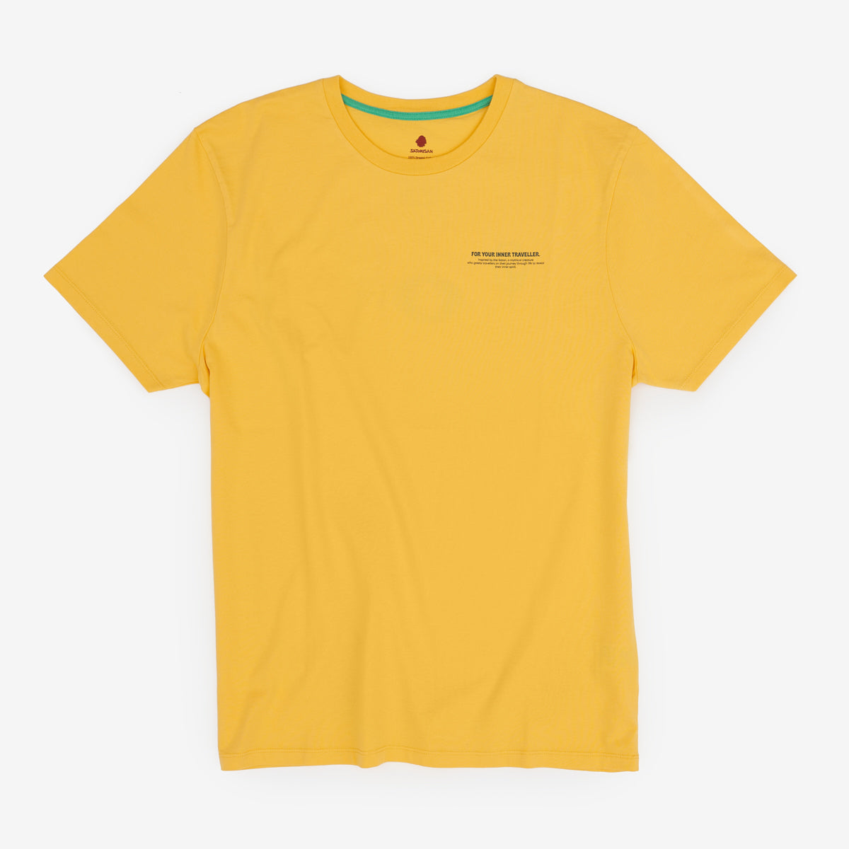 T-shirt regular fit Organic cotton | Primary yellow 5 elements