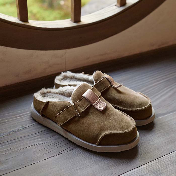 Uwabaki Clog Strap Suede | Thunderbolt