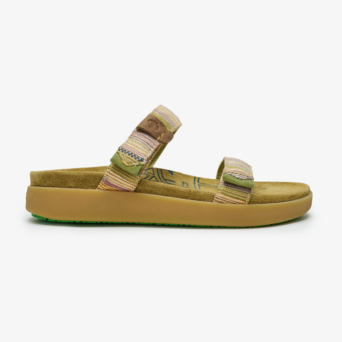 Satorisan Kona Linen Sandali Sportivi Donna | Piatti In Cuoio E Lino Sostenibili, Colore Creamy Peach, Taglia 37