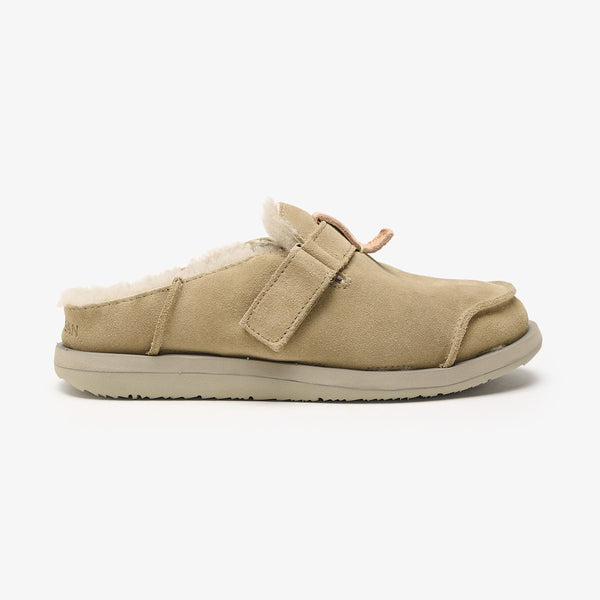 Uwabaki Clog Strap Suede | Driftwood