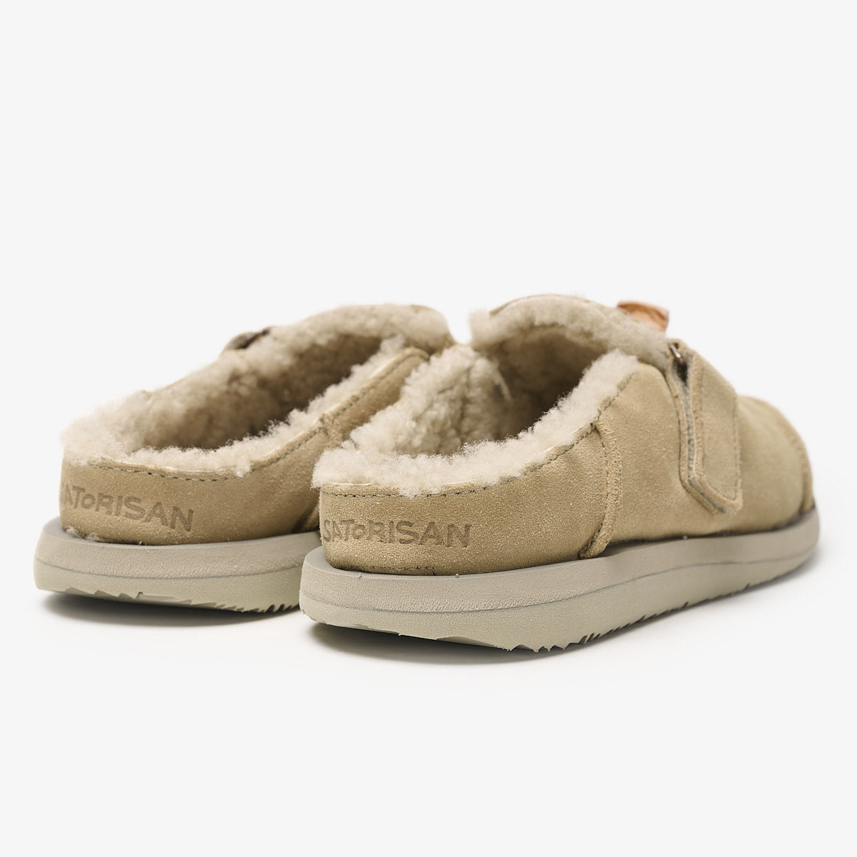 Uwabaki Clog Strap Suede | Driftwood