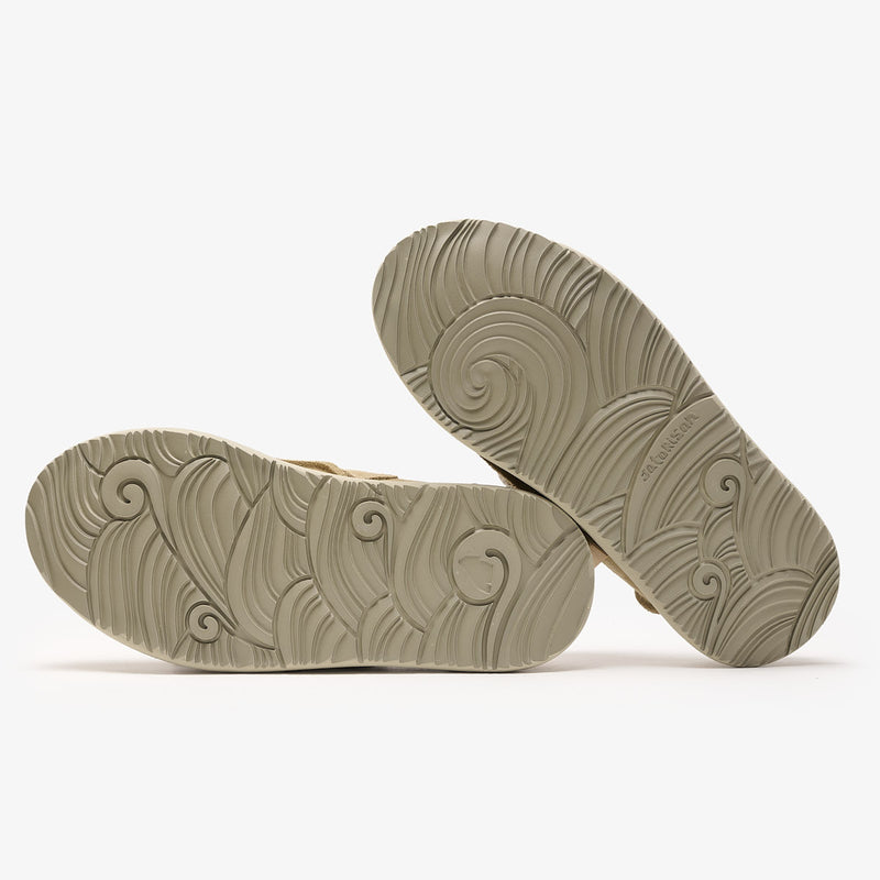 Uwabaki Clog Strap Suede | Driftwood