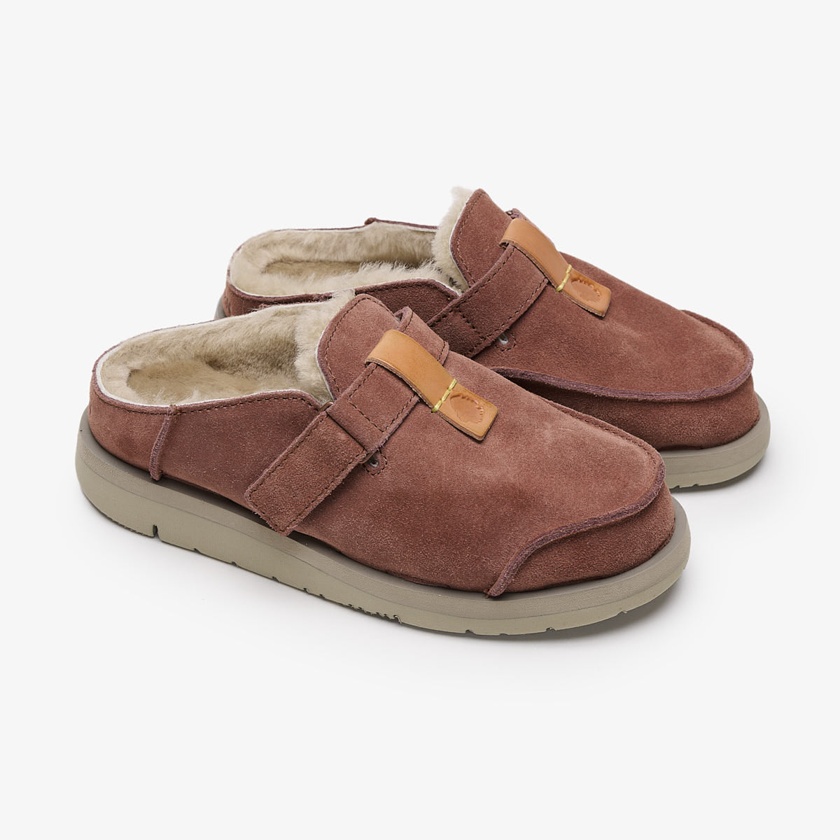 Uwabaki Clog Suede | Chestnut