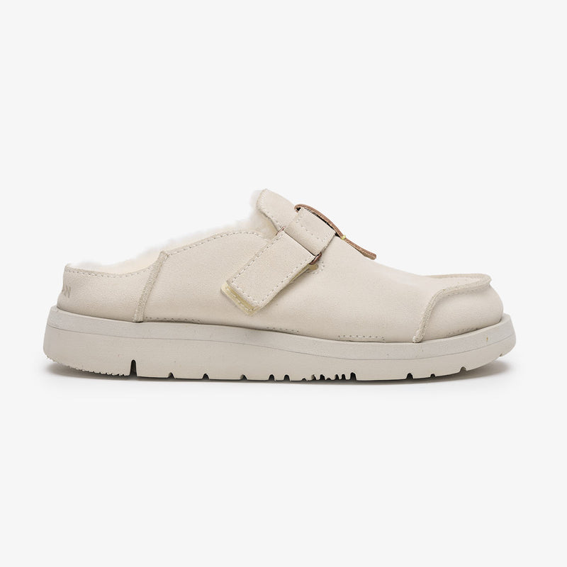 Uwabaki Clog Suede | Cream