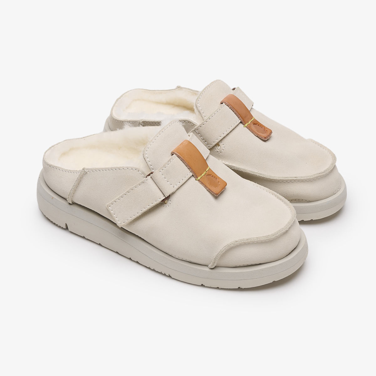 Uwabaki Clog Suede | Cream