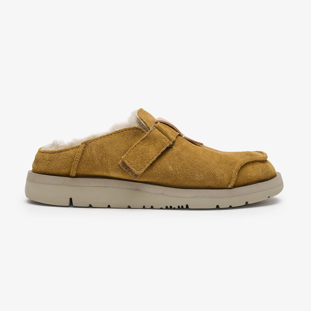 Uwabaki Clog Suede | Mid Brown