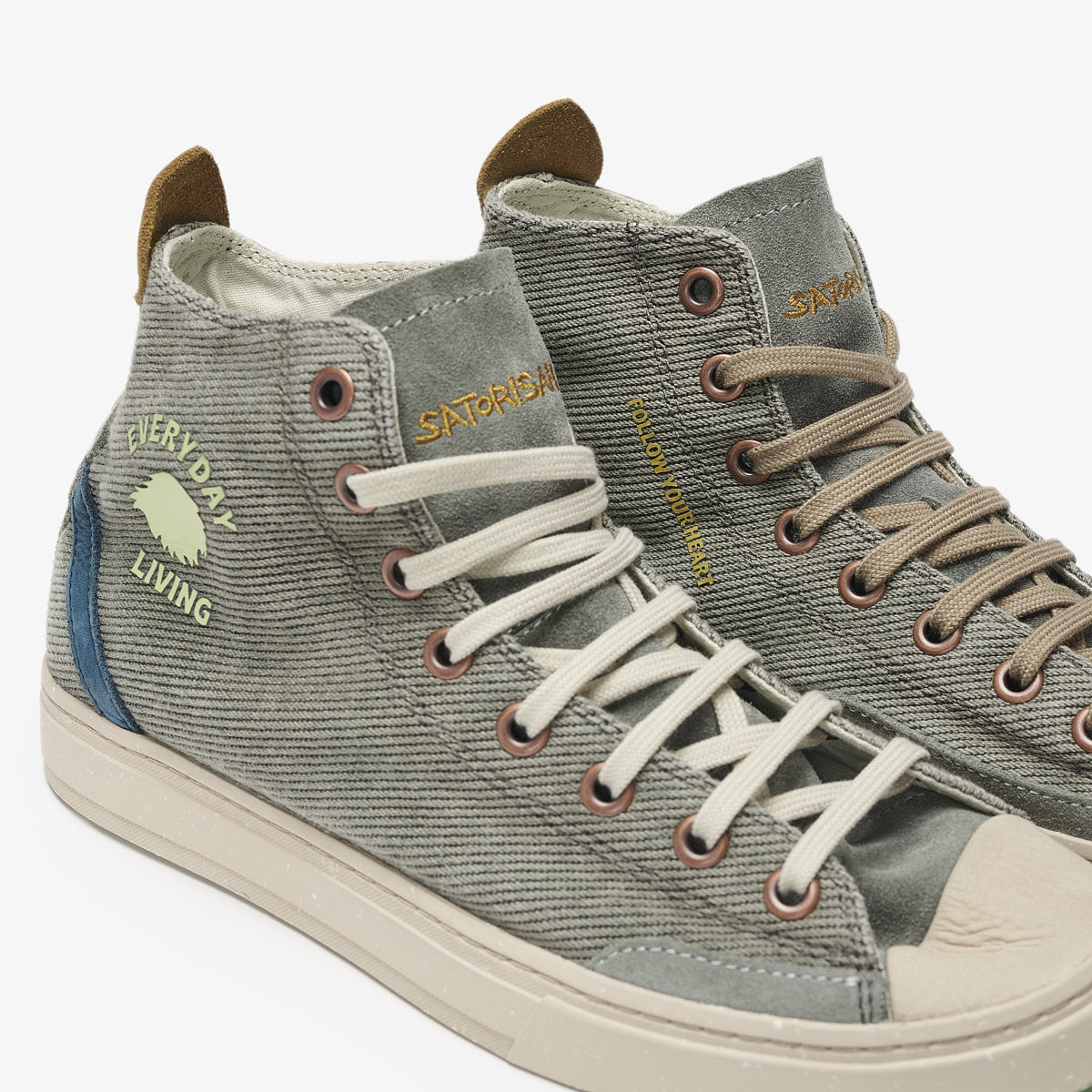 Zapatillas Hombre Koto Mid Cotton Vintage Khaki by Satorisan