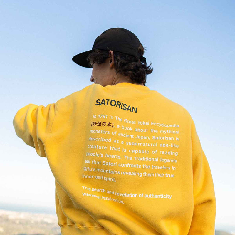 Sweatshirt oversize Organic cotton | Primary yellow origin