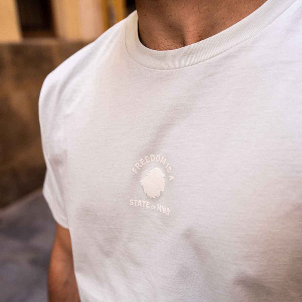 T-shirt regular fit Organic cotton | Cristaline green freedom state