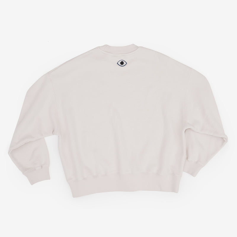 Sweatshirt oversize Organic cotton | Grey salt origin