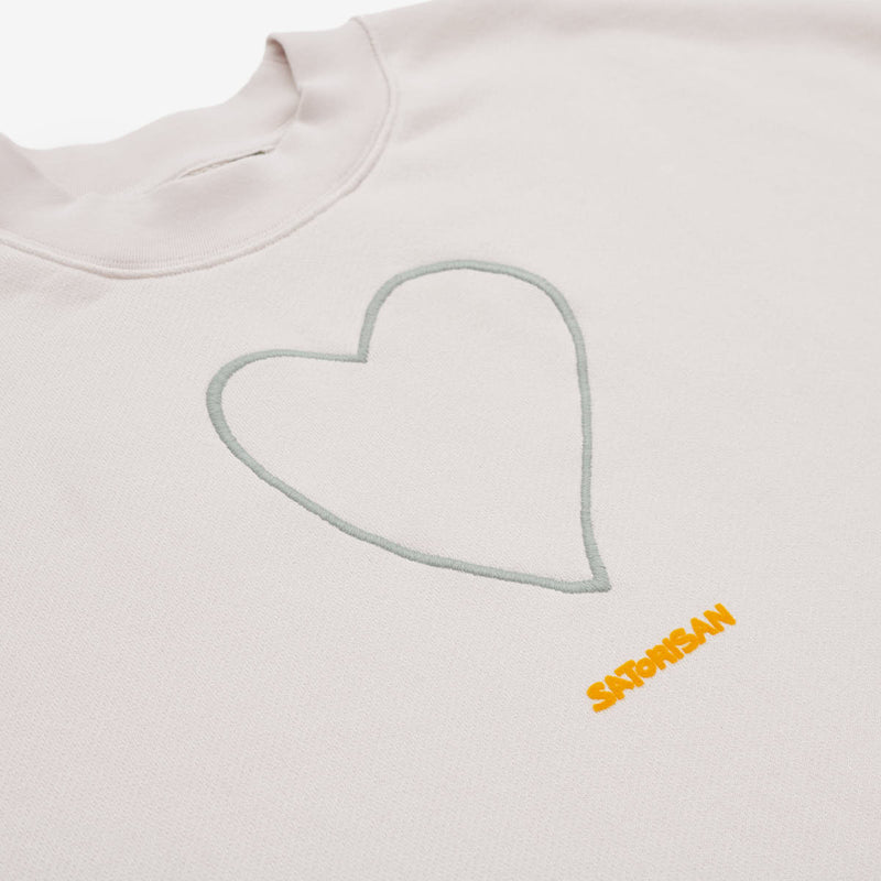 Sweatshirt oversize Organic cotton | Grey salt origin