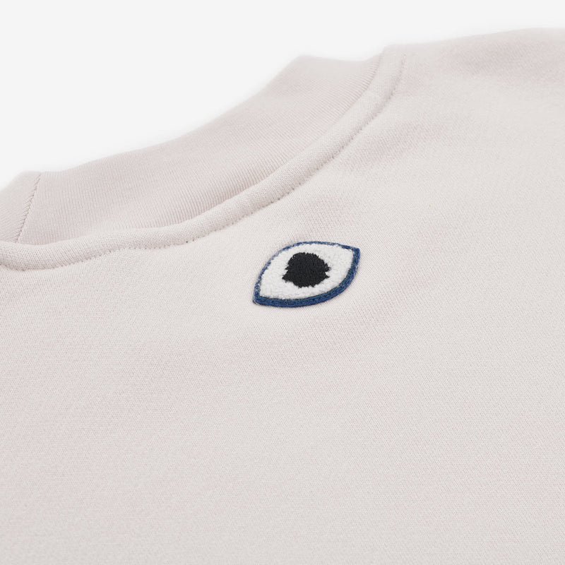 Sweatshirt oversize Organic cotton | Grey salt origin
