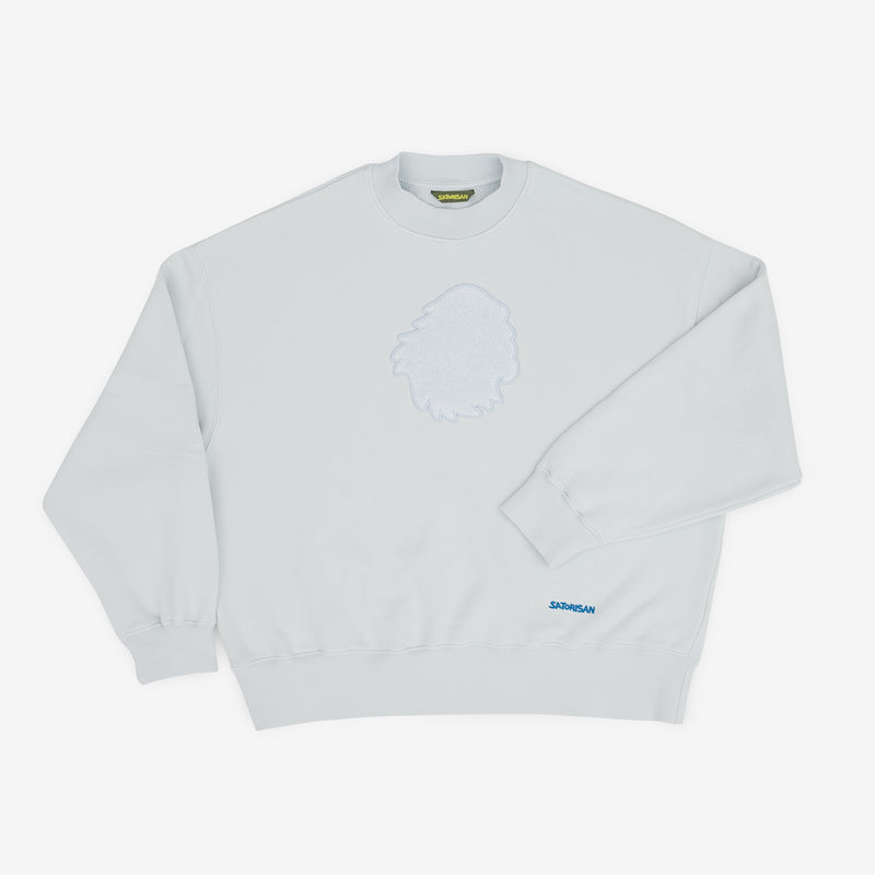 Sweatshirt oversize Organic cotton | Ilusion blue chenille