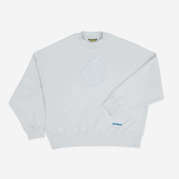 Sweatshirt oversize Organic cotton | Ilusion blue chenille