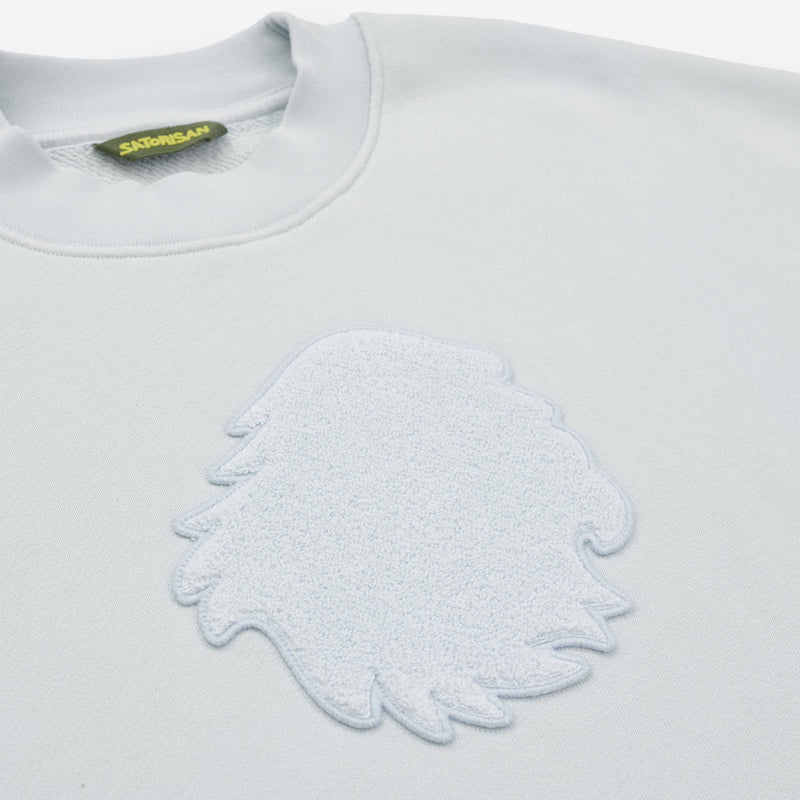 Sweatshirt oversize Organic cotton | Ilusion blue chenille