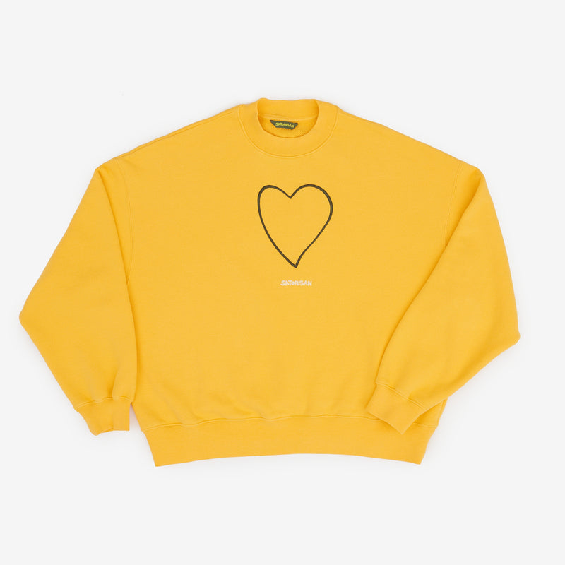 Sweatshirt oversize Organic cotton | Primary yellow origin