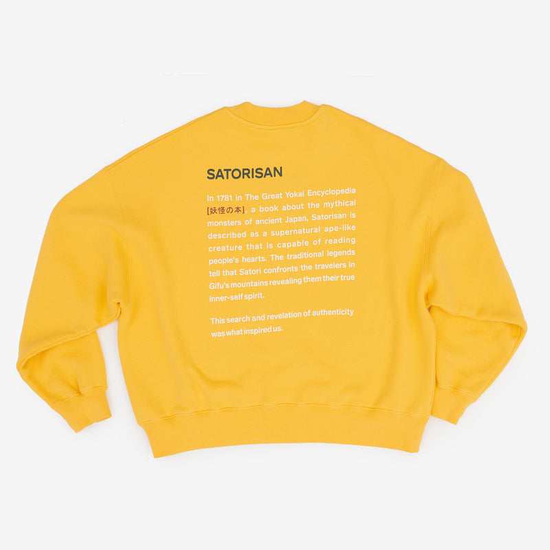 Sweatshirt oversize Organic cotton | Primary yellow origin