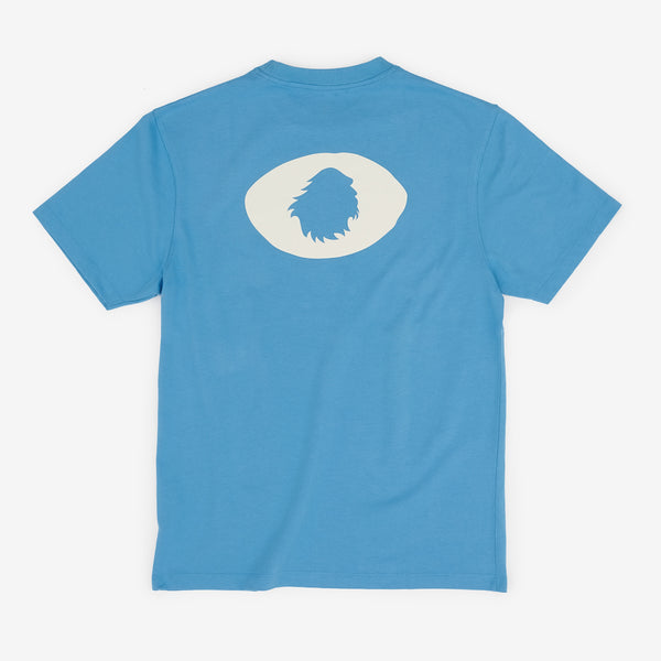 T-shirt oversize Organic cotton | Soothing blue satori eye