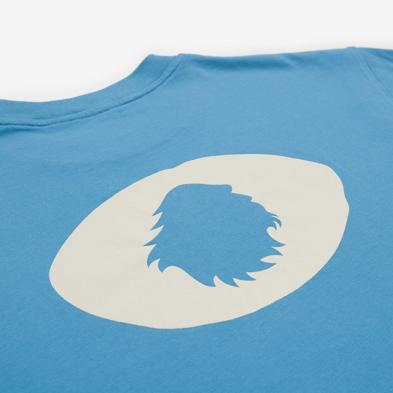 T-shirt oversize Organic cotton | Soothing blue satori eye
