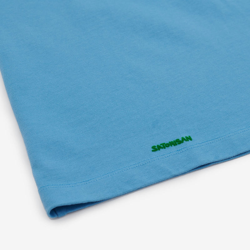 T-shirt oversize Organic cotton | Soothing blue satori eye
