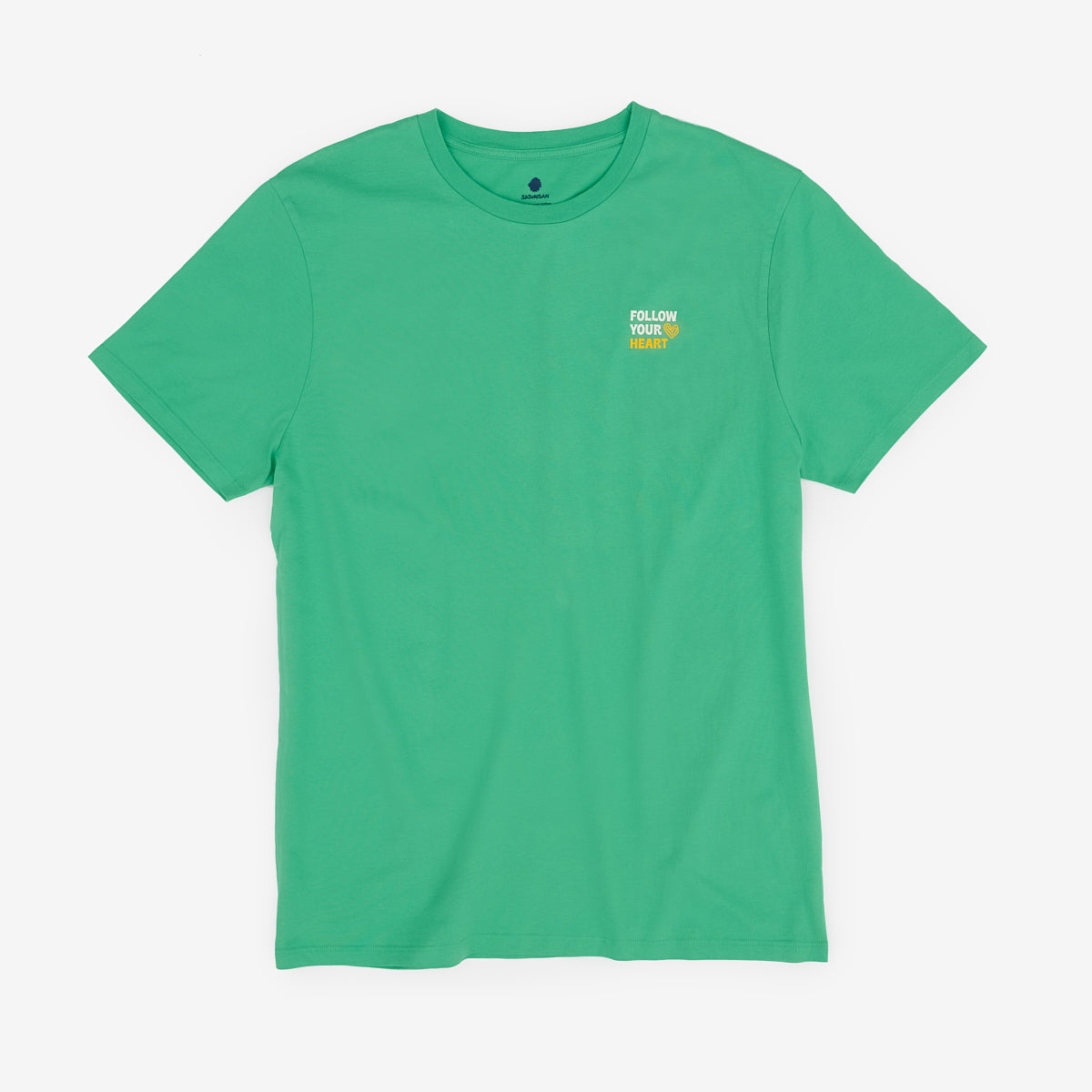 T-shirt regular fit Organic cotton | Aloe vera follow your heart