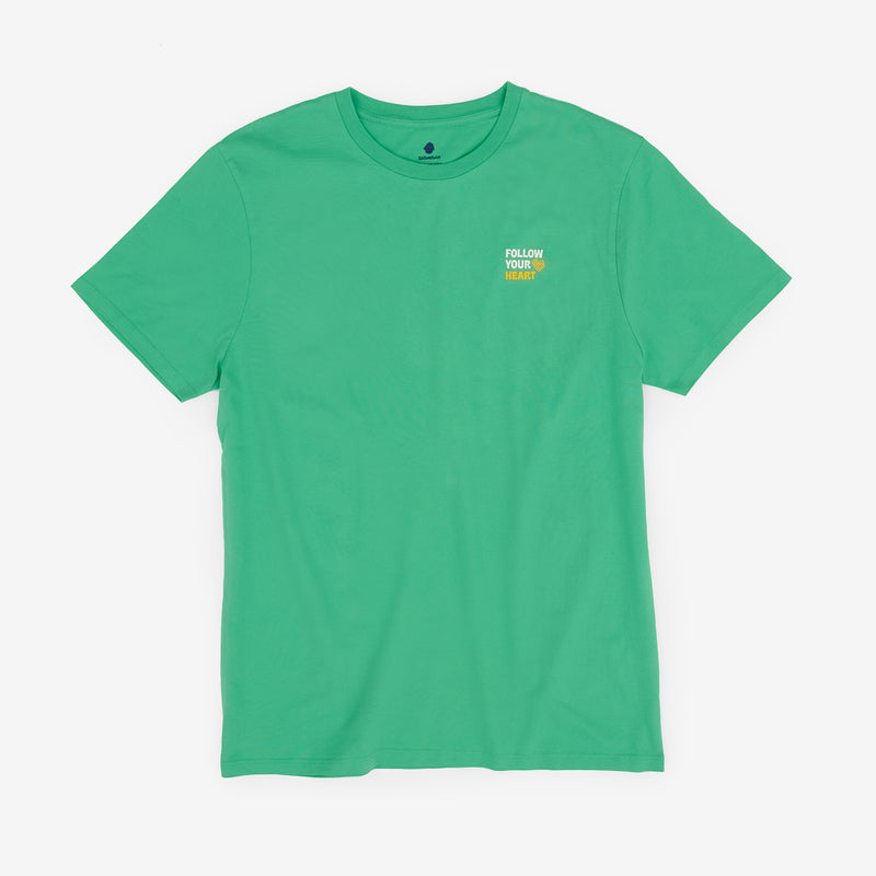 T-shirt regular fit Organic cotton | Aloe vera follow your heart