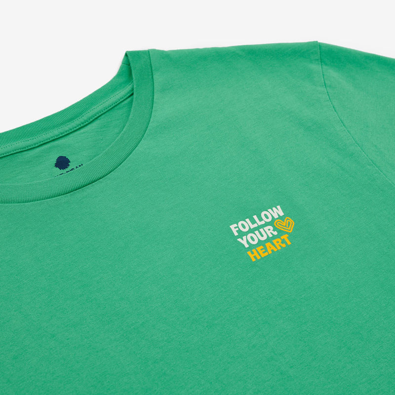 T-shirt regular fit Organic cotton | Aloe vera follow your heart