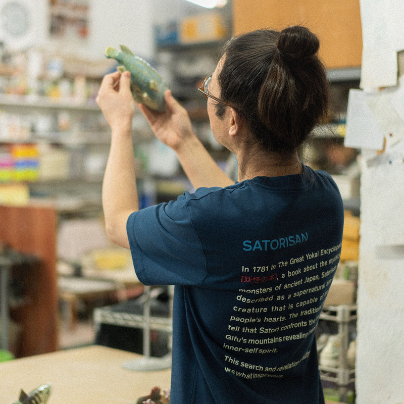 T-shirt oversize Organic cotton | Blue ink origin